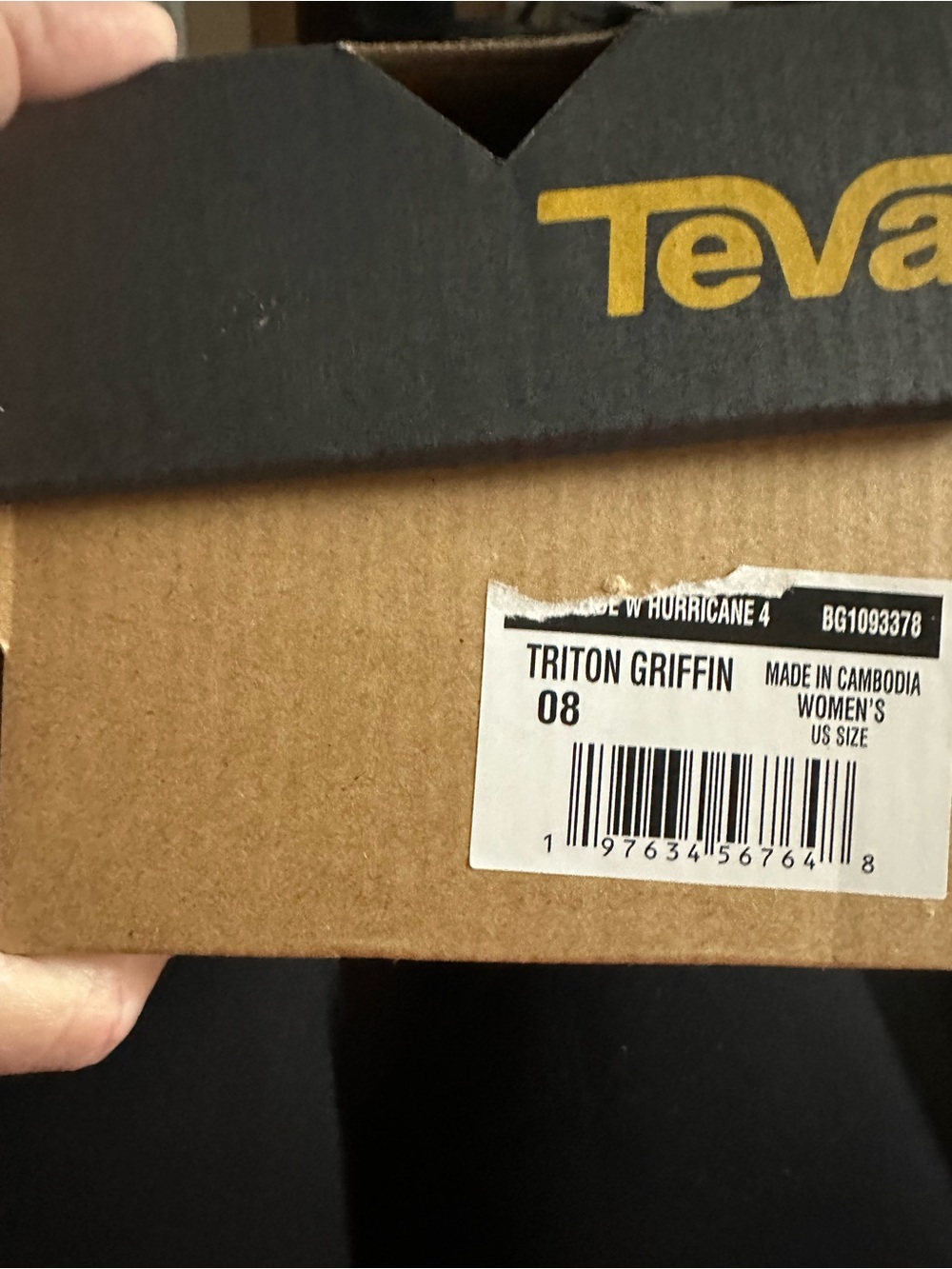 Teva Women's Black Sandals with White Patterned Straps - Picture 3 of 3